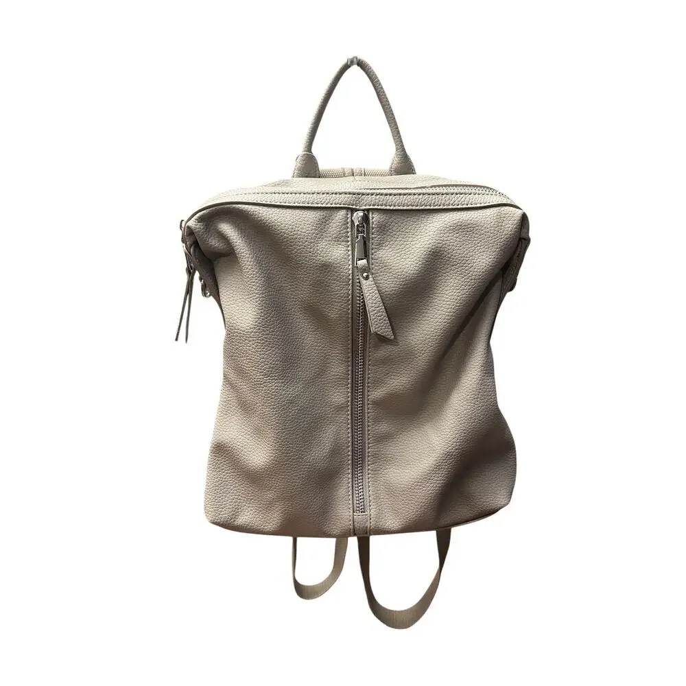 Urban Expressions Cream Vegan Leather Backpack Purse Bag Womens - Picture 8 of 13